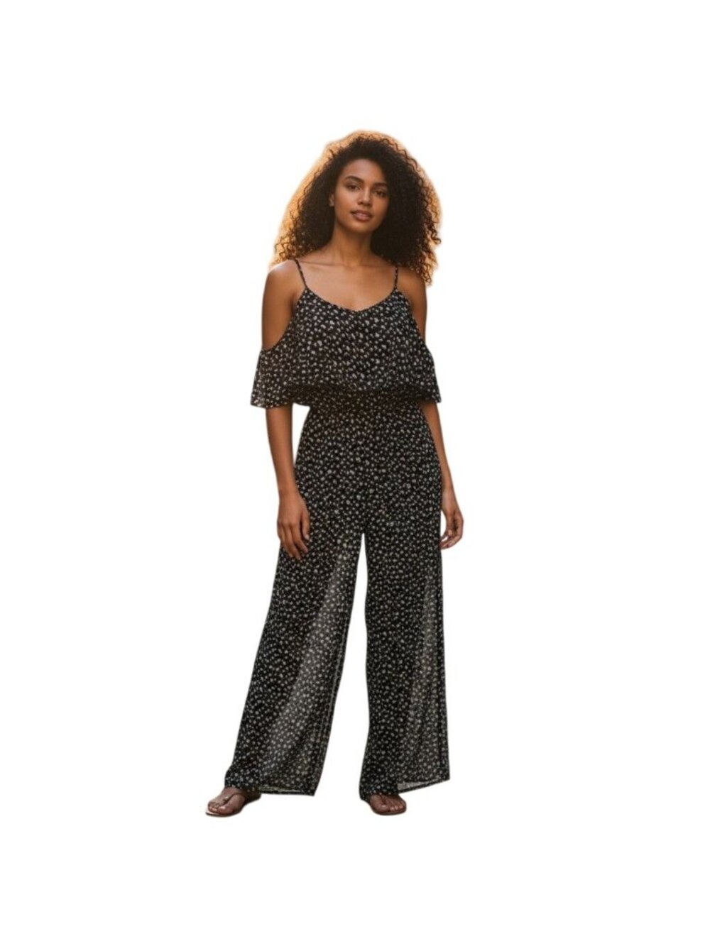 Monique Leshman Black White Butterfly Jumpsuit NWT - Size M